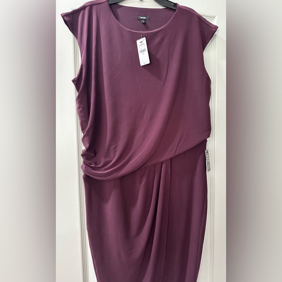 Express Elegant Purple Draped Dress - Size Medium - Picture 6 of 10
